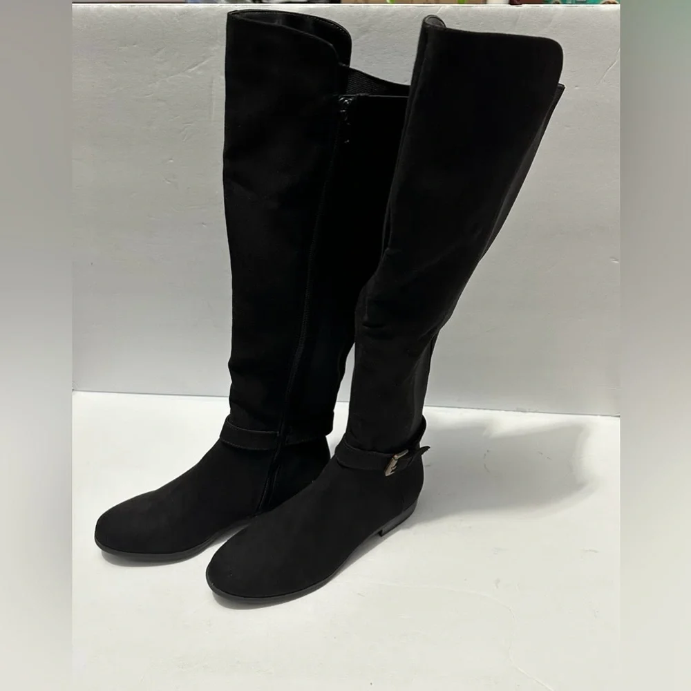 Style & Co Womens Kimmballf : Knee-High Boots - BLACK Size multiple - Picture 3 of 8
